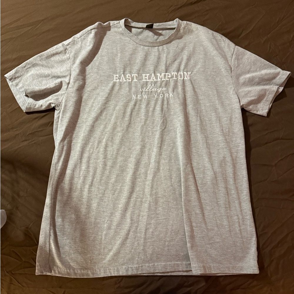 SHEIN Light Gray East Hampton Tee